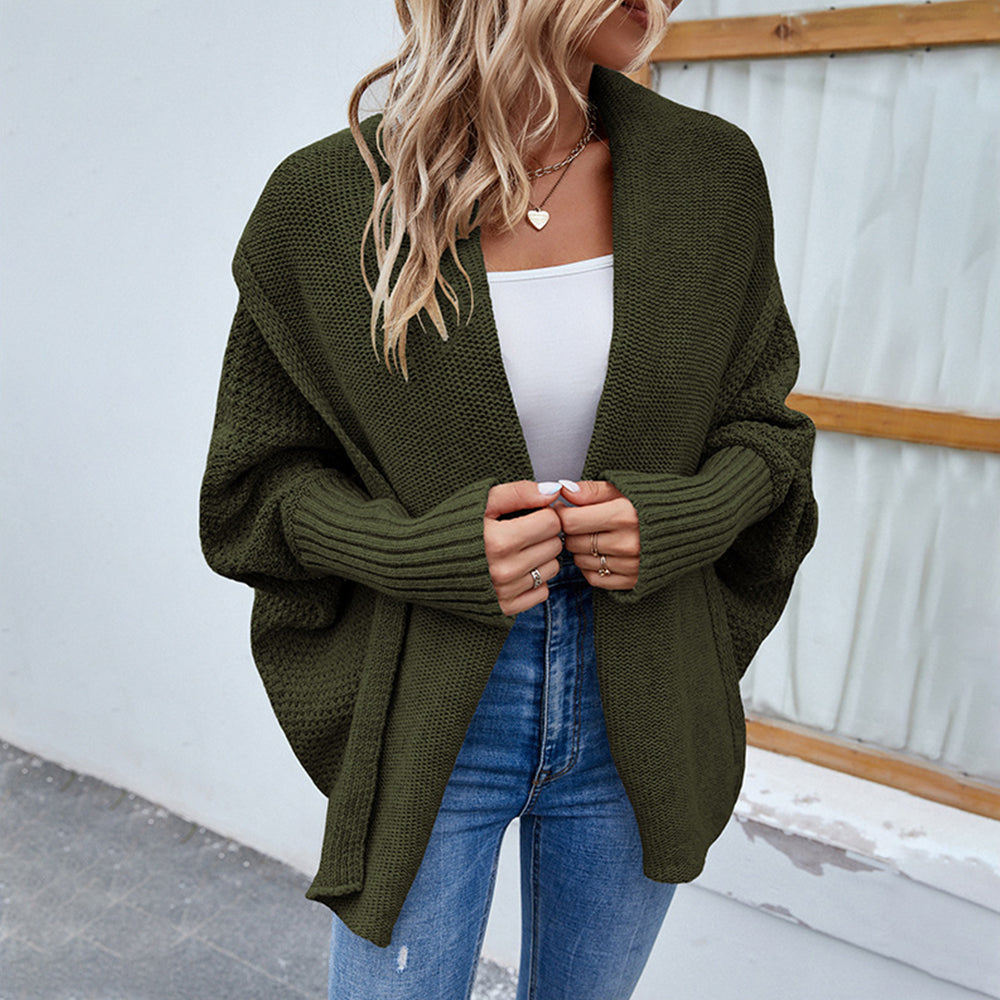 Valenzora | Damen Strickpullover mit Fledermausärmeln