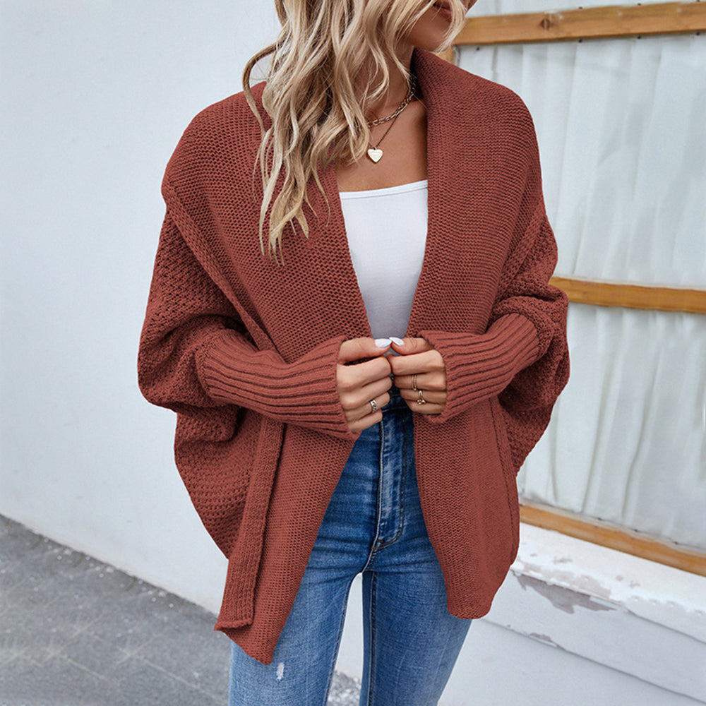 Valenzora | Damen Strickpullover mit Fledermausärmeln