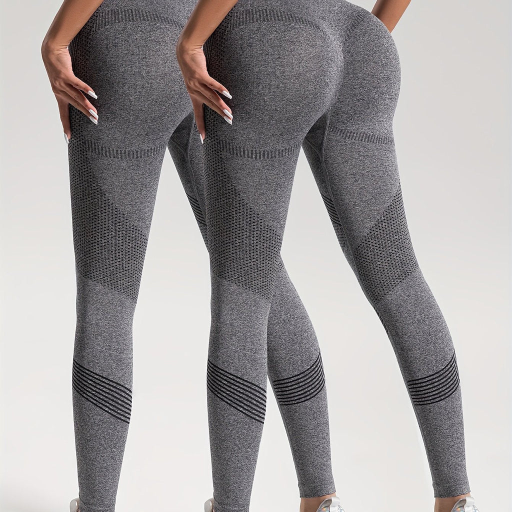 Valenzora | Elegance Set of 2 Polka Dot Fitness Leggings for Stylish Workouts