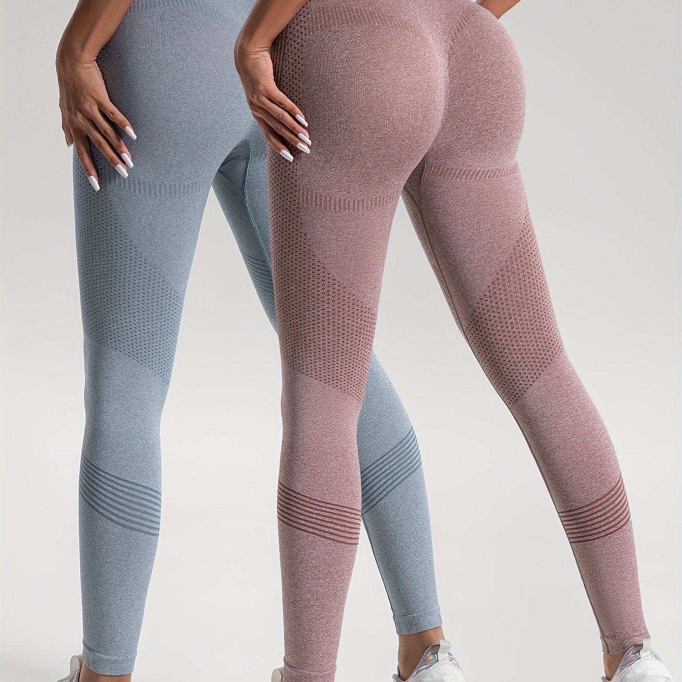 Valenzora | Elegance Set of 2 Polka Dot Fitness Leggings for Stylish Workouts