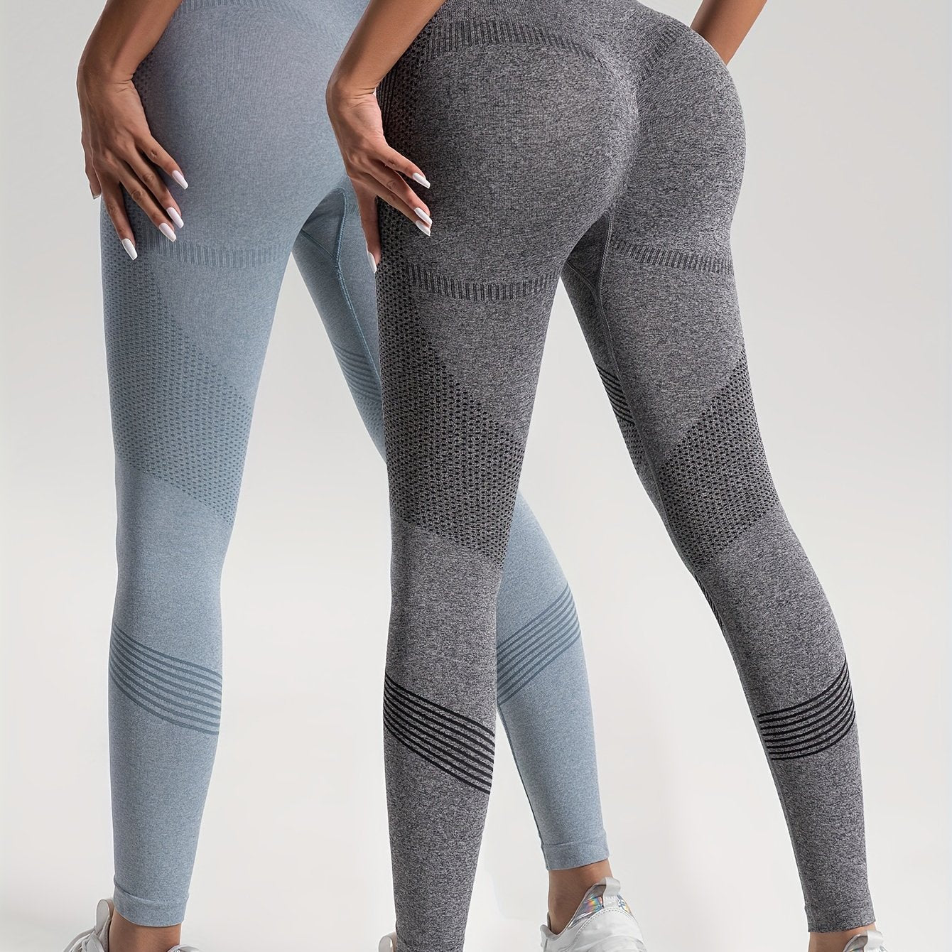 Valenzora | Elegance Set of 2 Polka Dot Fitness Leggings for Stylish Workouts