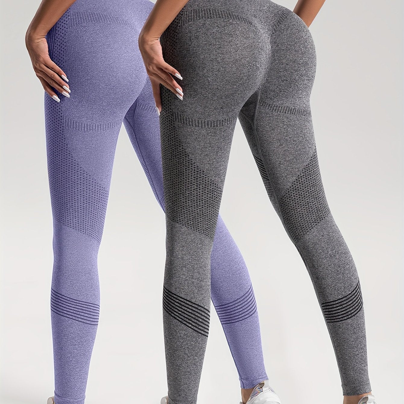 Valenzora | Elegance Set of 2 Polka Dot Fitness Leggings for Stylish Workouts