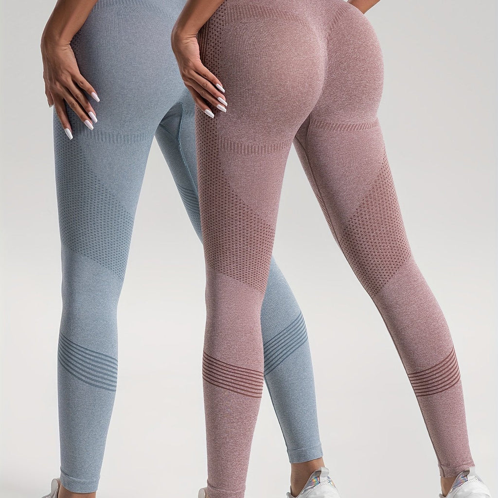 Valenzora | Elegance Set of 2 Polka Dot Fitness Leggings for Stylish Workouts