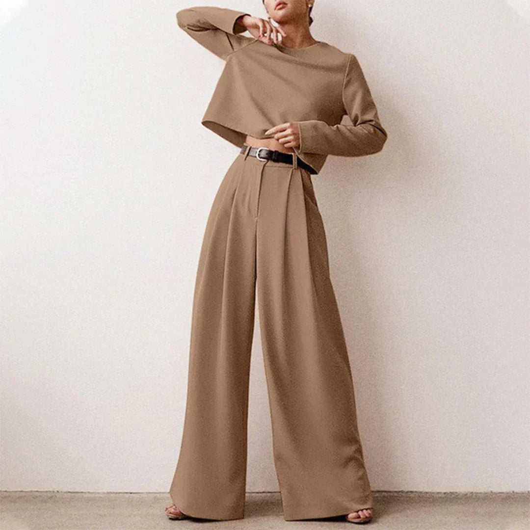 Valenzora | Elegant Two-Piece Palazzo Set