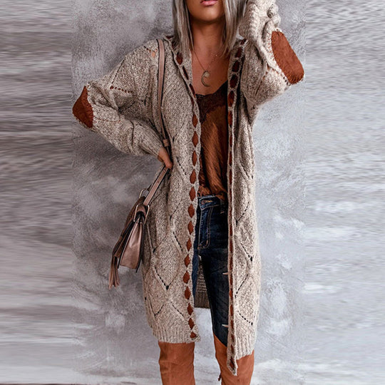 Valenzora | Fashionable cardigan with hood