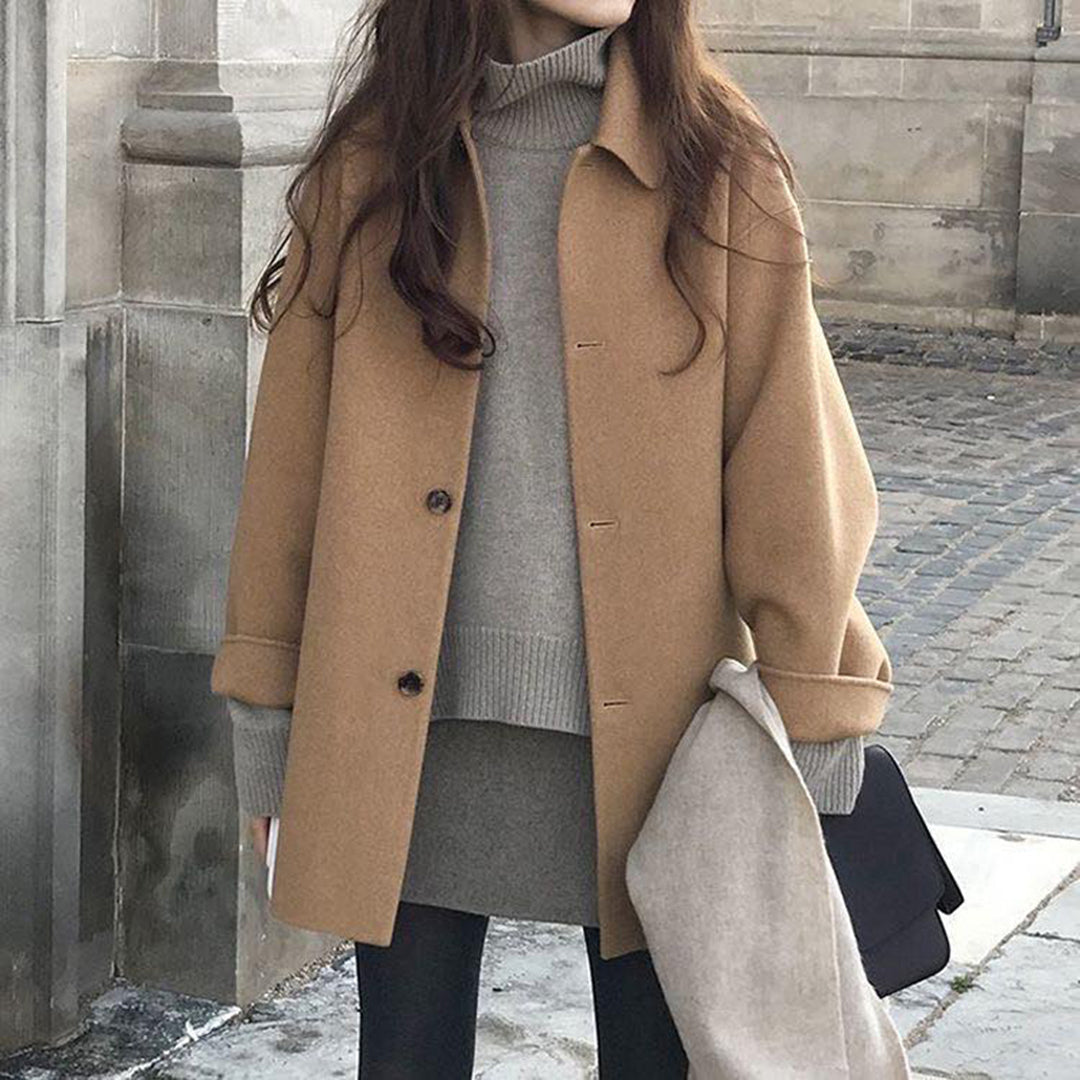 Valenzora | Cashmere Short Trench Coat for Women