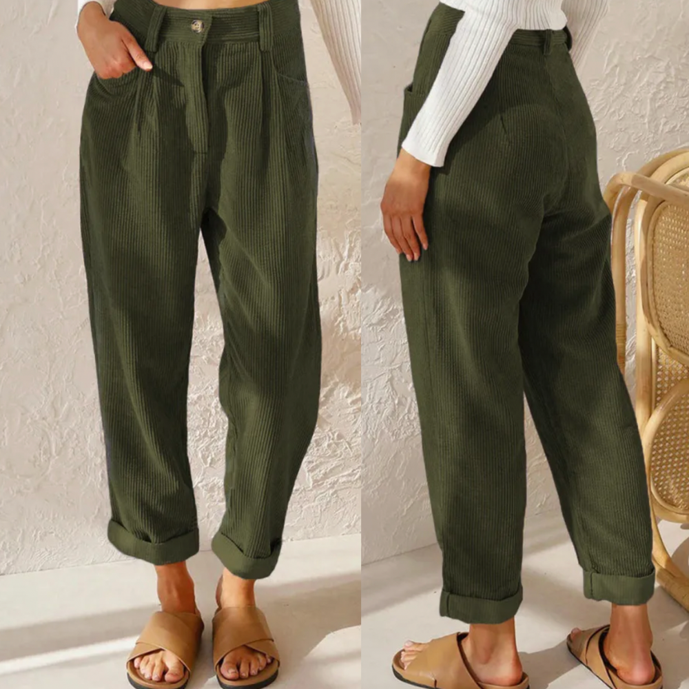 Valenzora - Stylish corduroy trousers