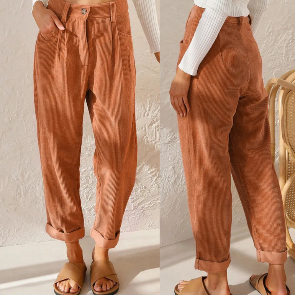 Valenzora - Stylish corduroy trousers