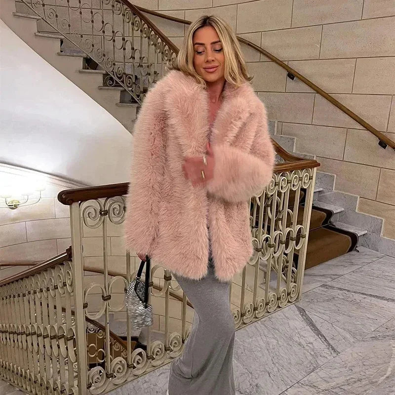 Valenzora | Short, fluffy women's faux fur jackets Valenzora | for women