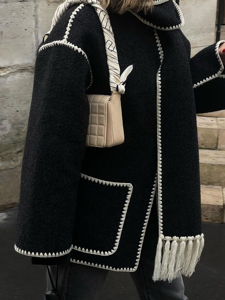 Valenzora – Statement-Jacke mit Schal