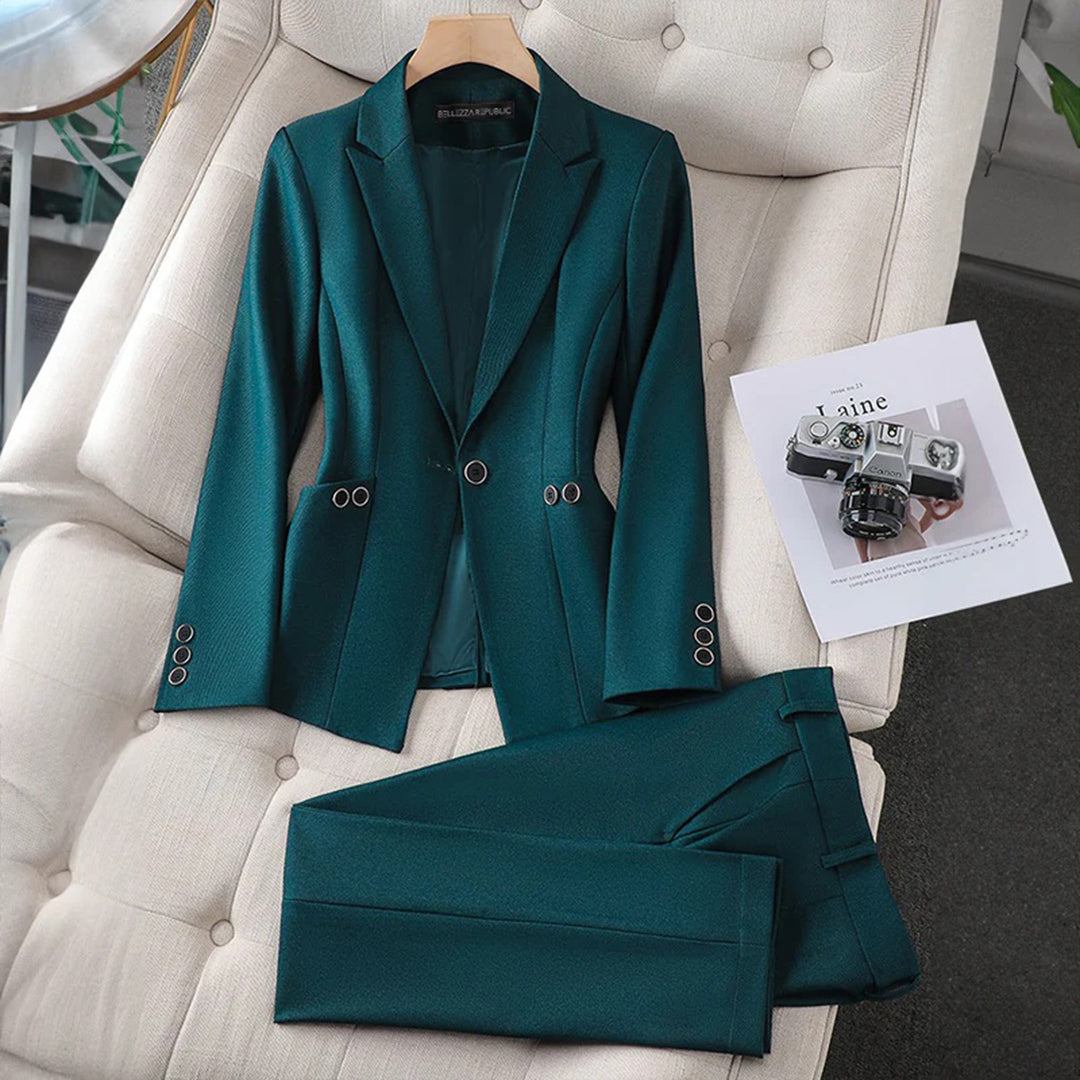 Valenzora | Damen Blazer- und Hosen-Set – Zeitlos & Vielseitig