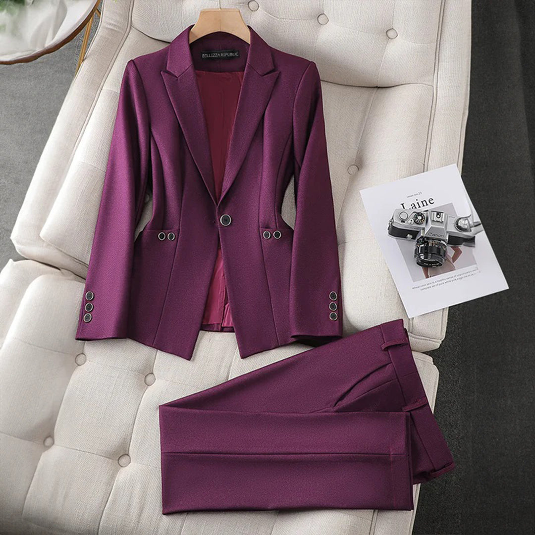 Valenzora | Damen Blazer- und Hosen-Set – Zeitlos & Vielseitig