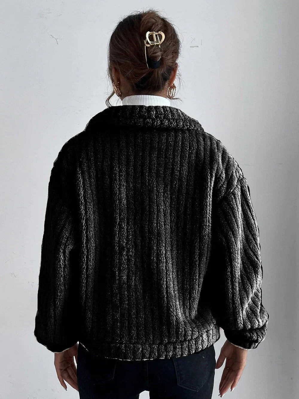 Valenzora | Dicke Plüschjacke für Damen