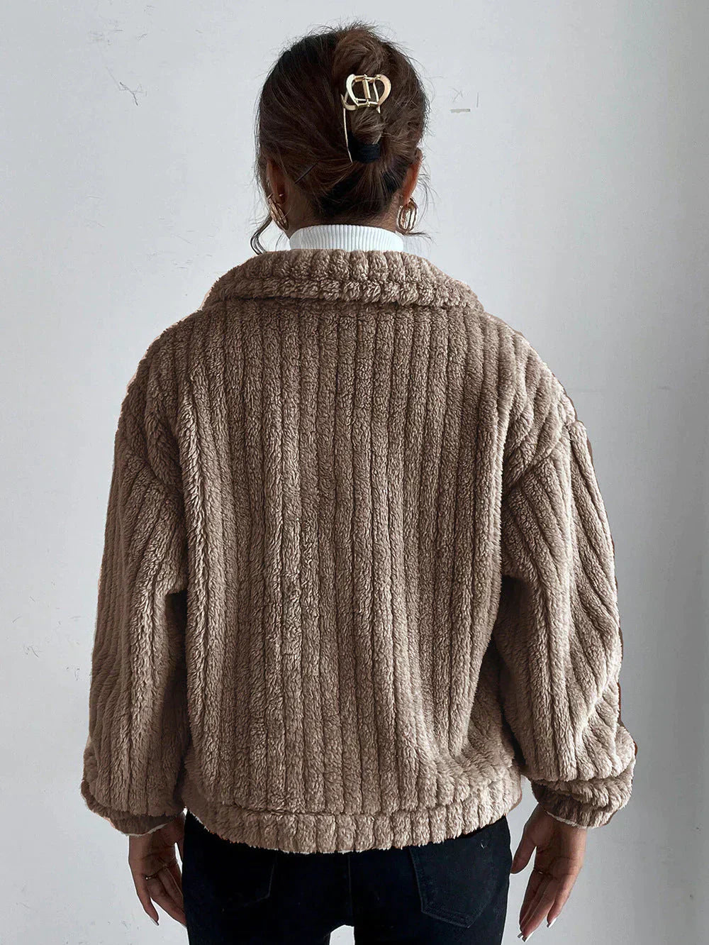 Valenzora | Dicke Plüschjacke für Damen