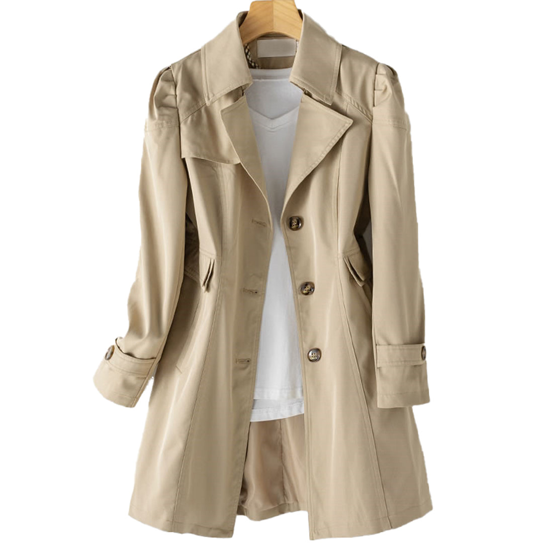 Valenzora | Long Trench Coat Rain Jacket for Women
