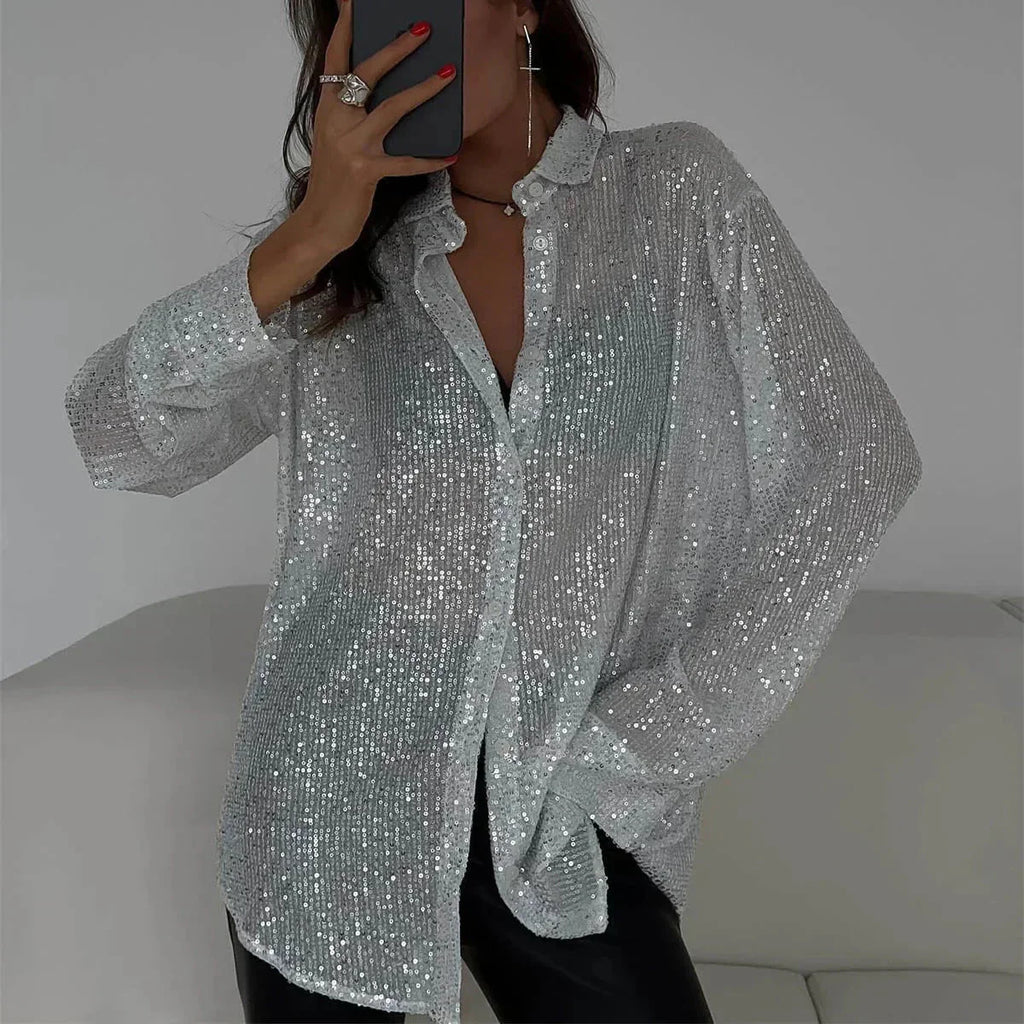 Valenzora | Pailletten-Glitzertop