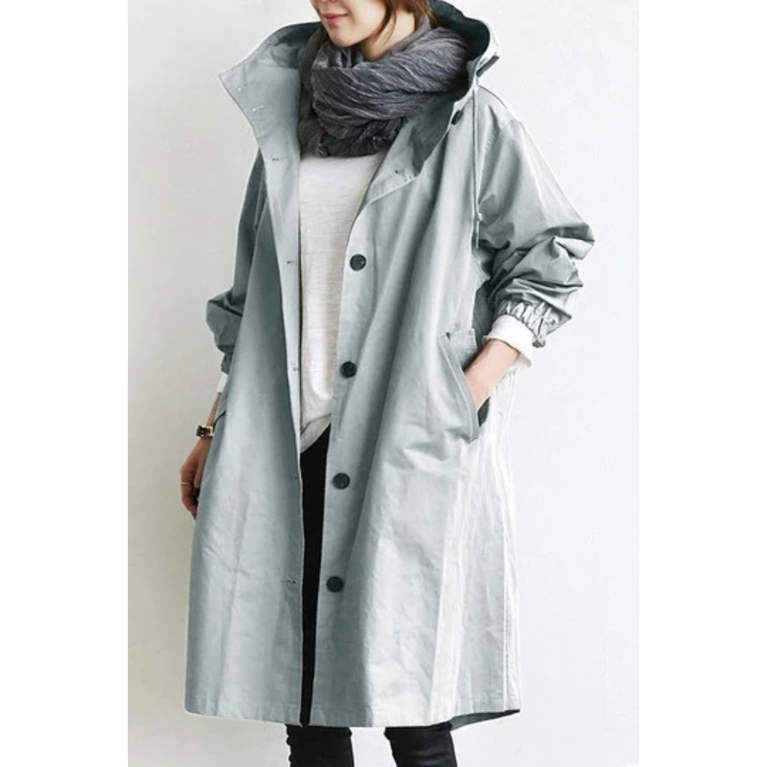 Valenzora - Long trench coat for women