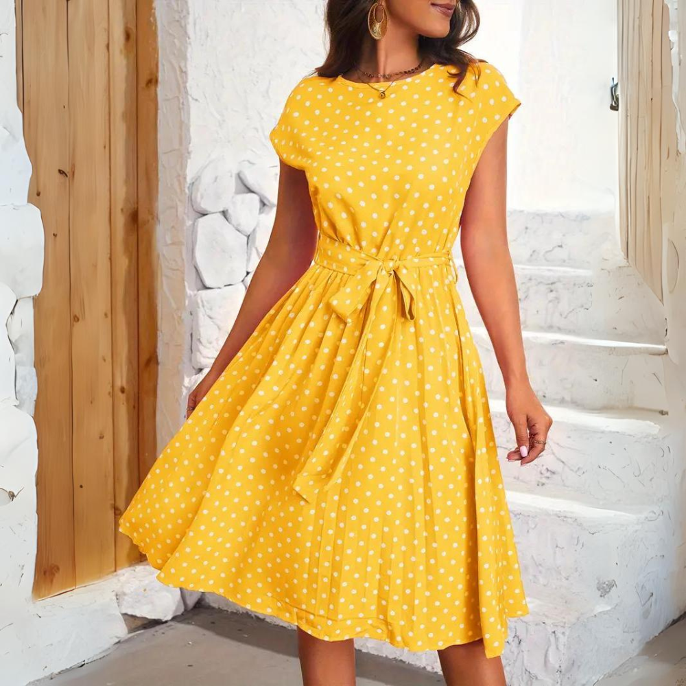 Valenzora | Elegantes gepunktetes Kleid