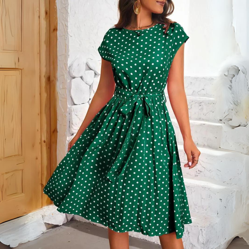 Valenzora | Elegantes gepunktetes Kleid