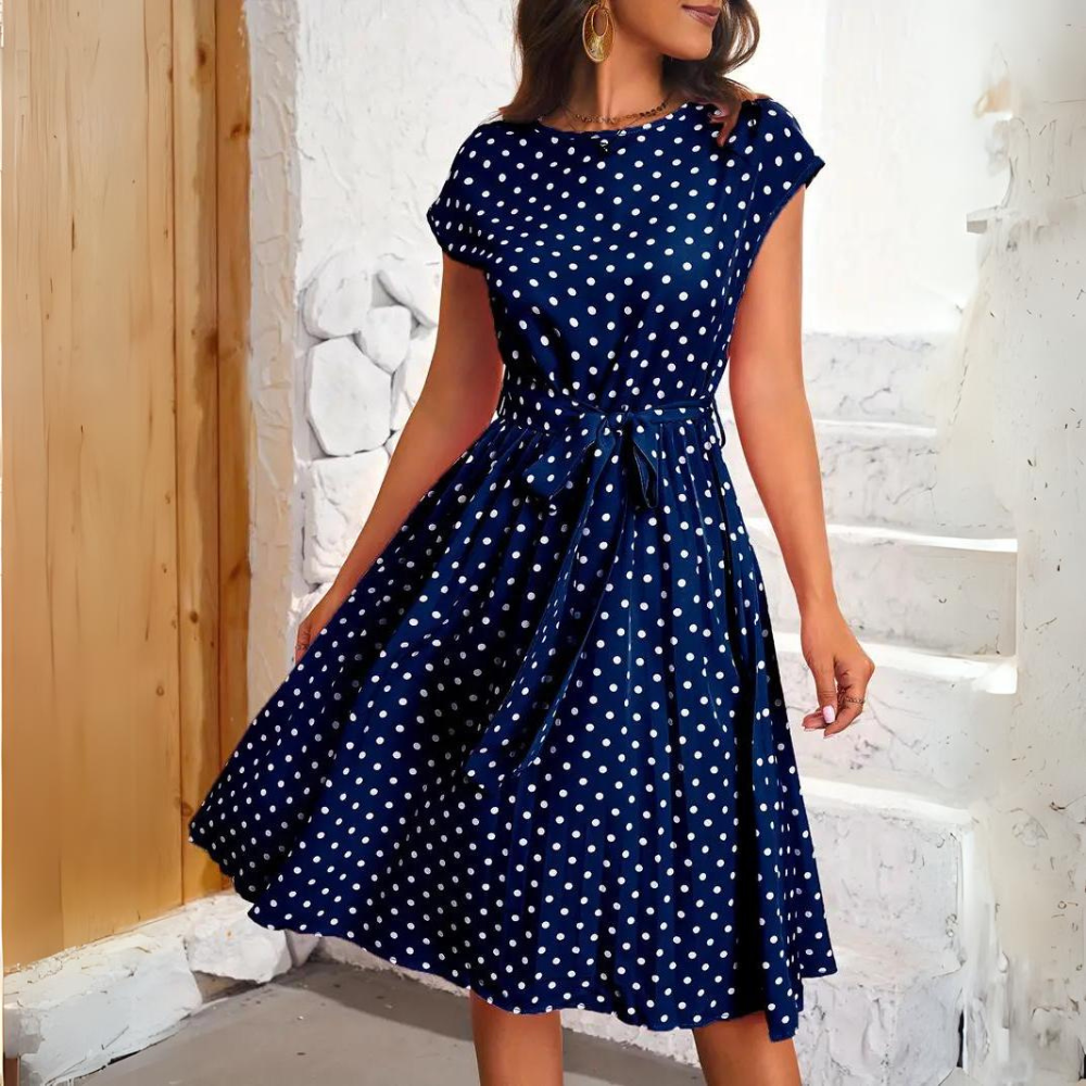 Valenzora | Elegantes gepunktetes Kleid