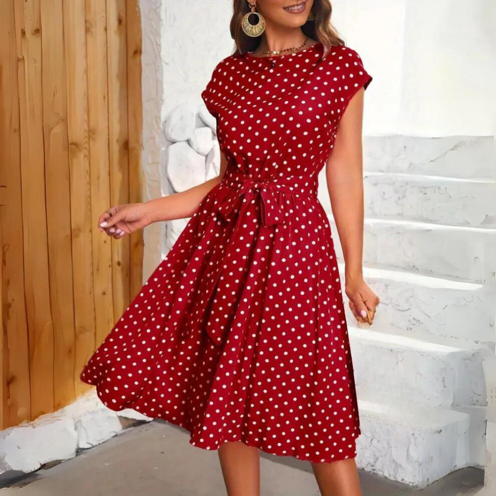 Valenzora | Elegantes gepunktetes Kleid