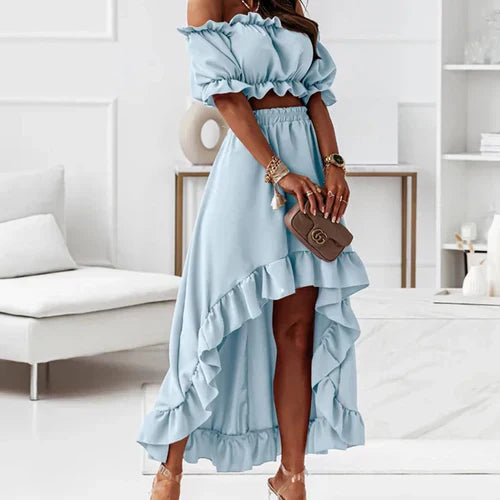 Valenzora | Elegant ruffled dress set