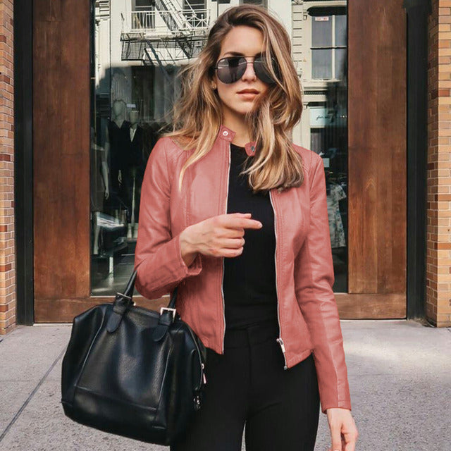 Valenzora | Slim Fit | Zipper | Biker Jacket | Women's Jacket
