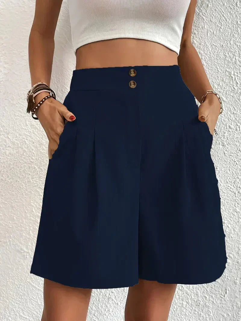 Linen shorts for women