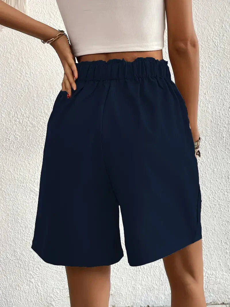 Linen shorts for women