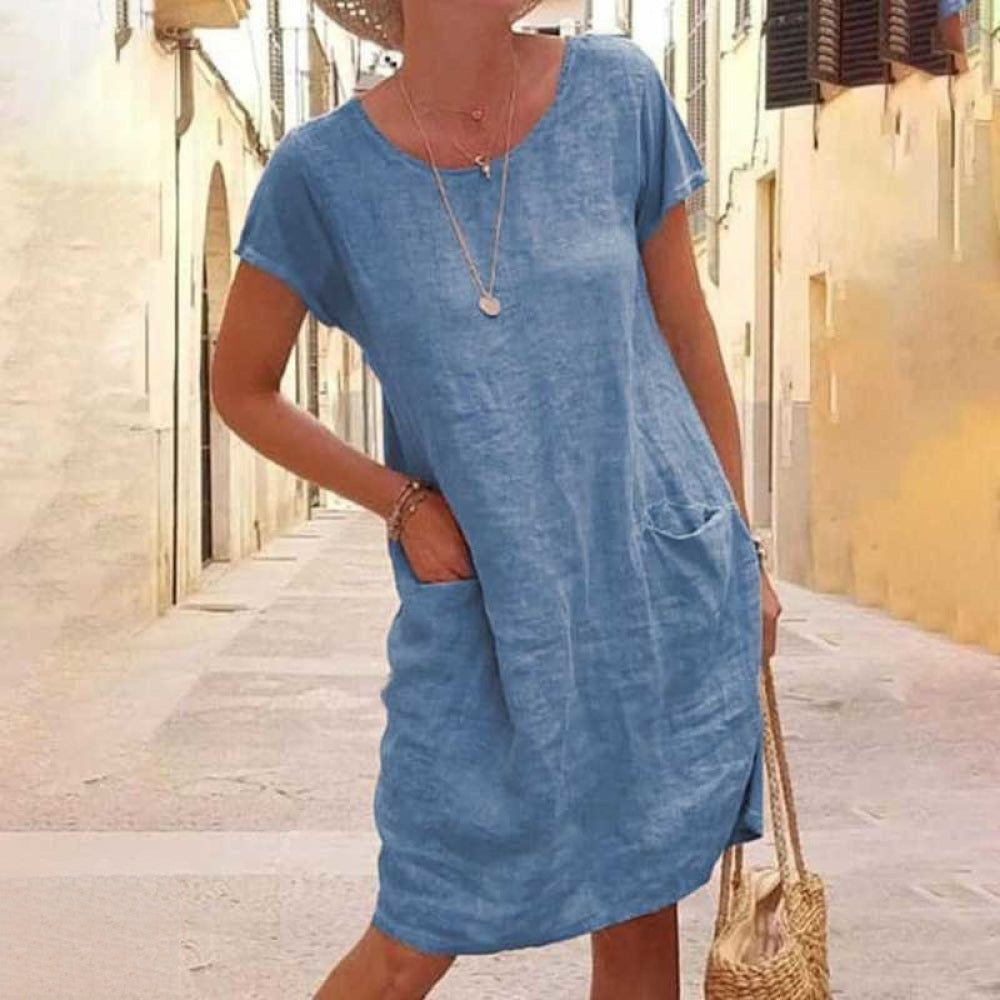Valenzora | Casual Linen Dress for Women