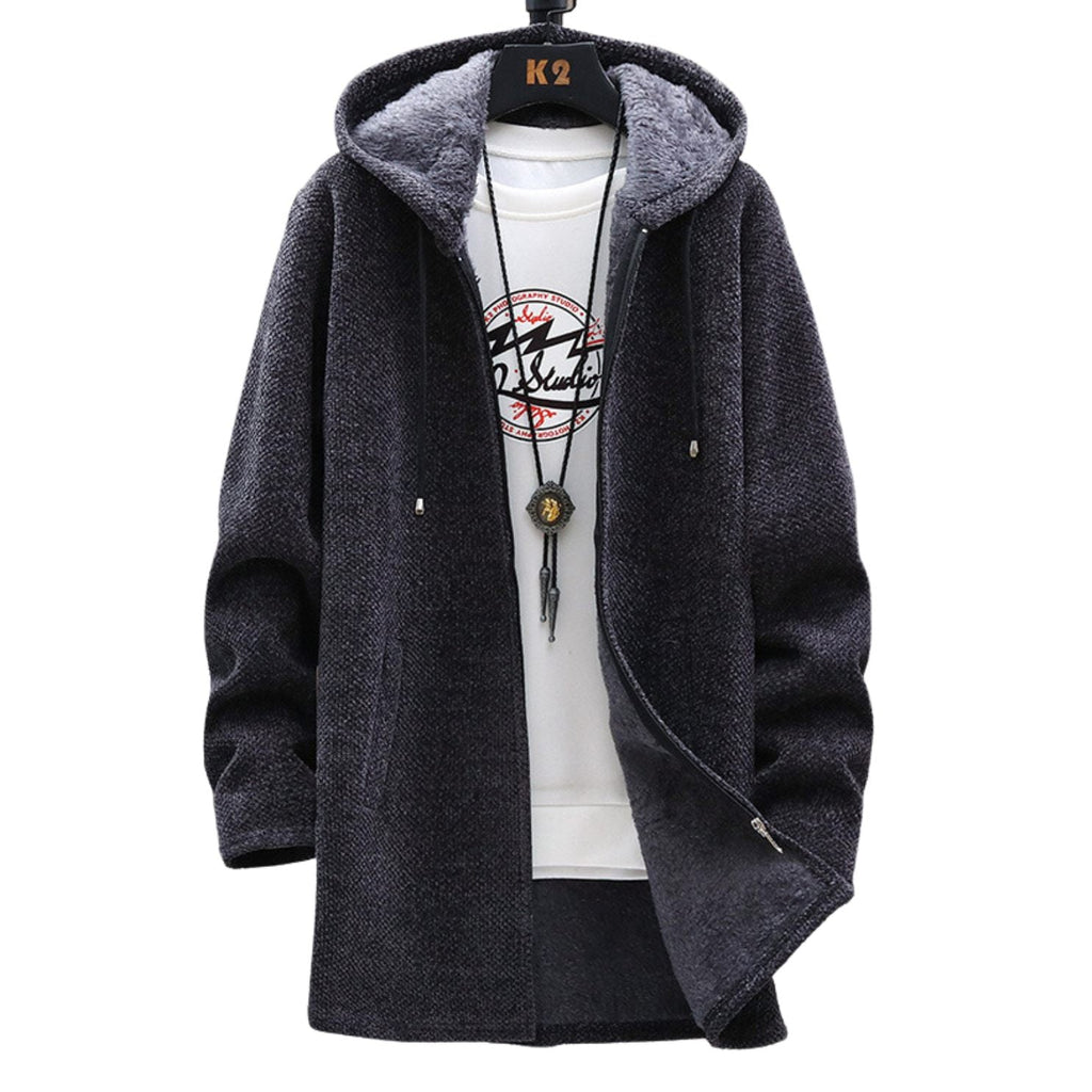 Valenzora | Fleece jacket with hood - warm women's jacket with zipper and soft lining