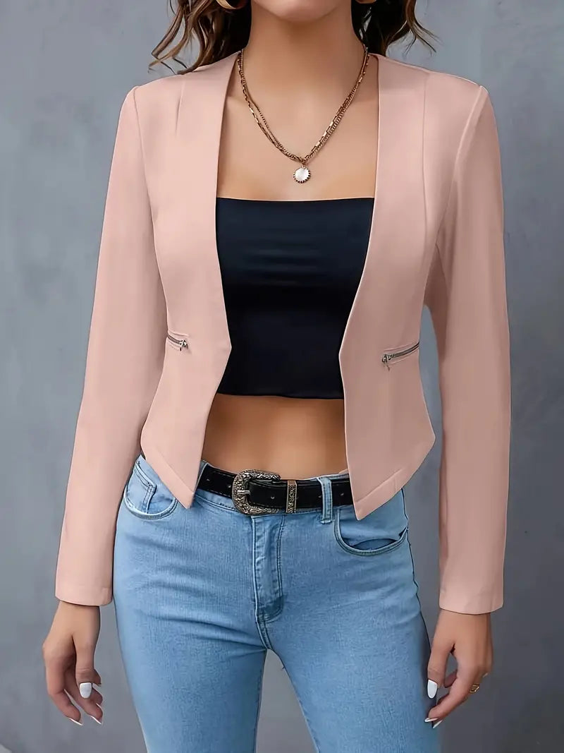 Valenzora | Blazer mit Reißverschlusstaschen