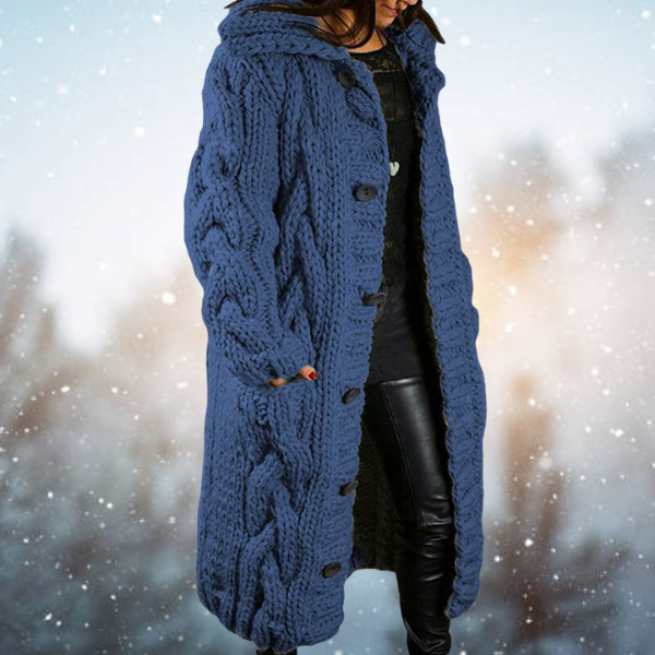 Valenzora | knitted cardigan - women's cable knit cardigan