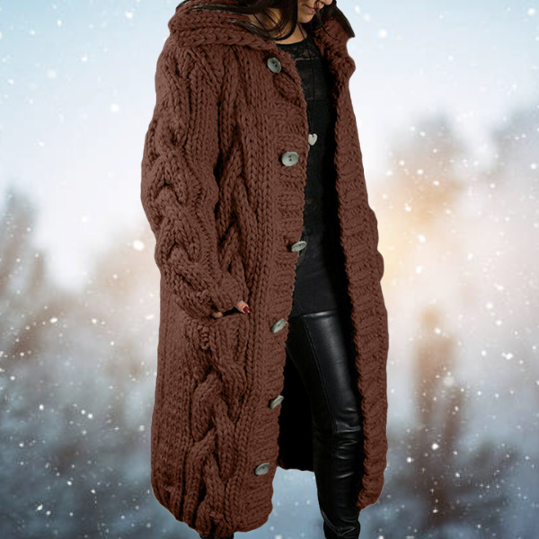 Valenzora | Lange Strickjacke
