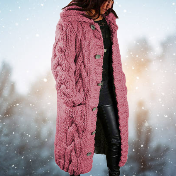 Valenzora | Lange Strickjacke