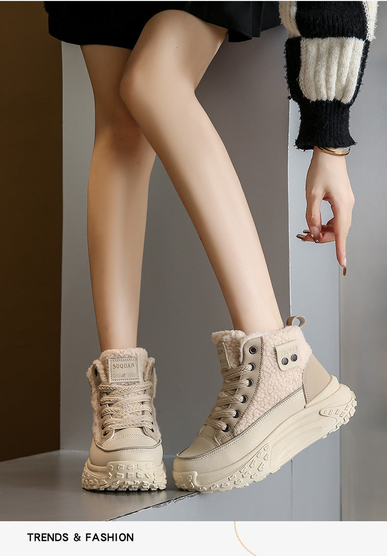 Valenzora – Waterproof plush ankle boots