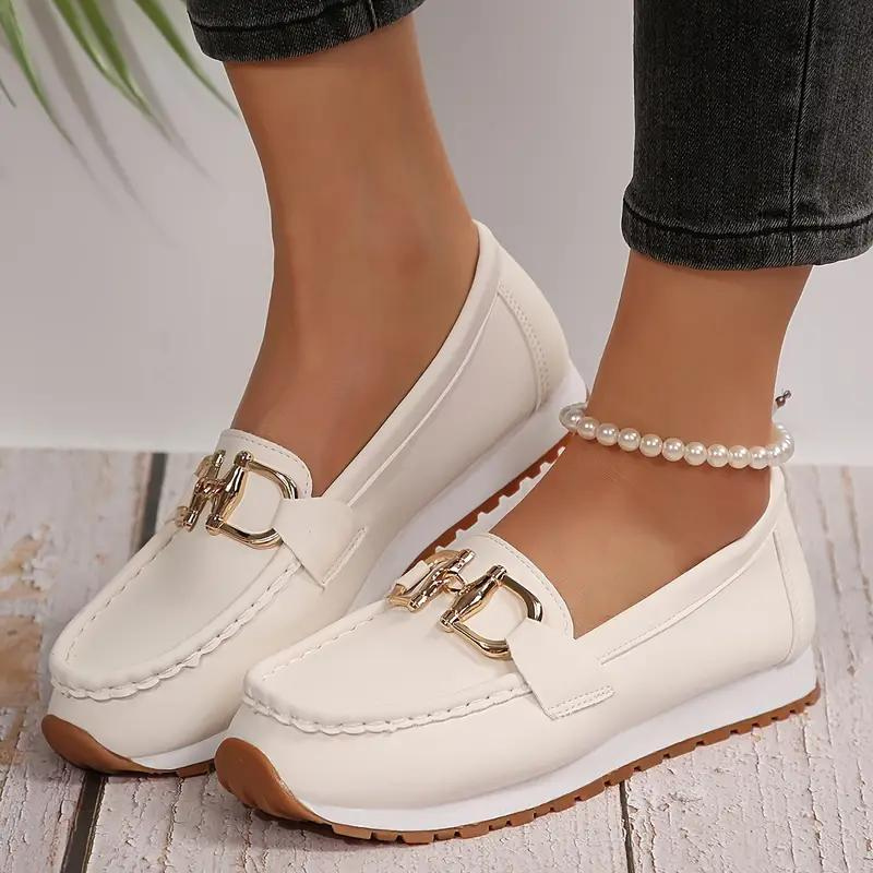 Valenzora | Metallic Buckle Slip-On Hiking Shoes Women's Shoes