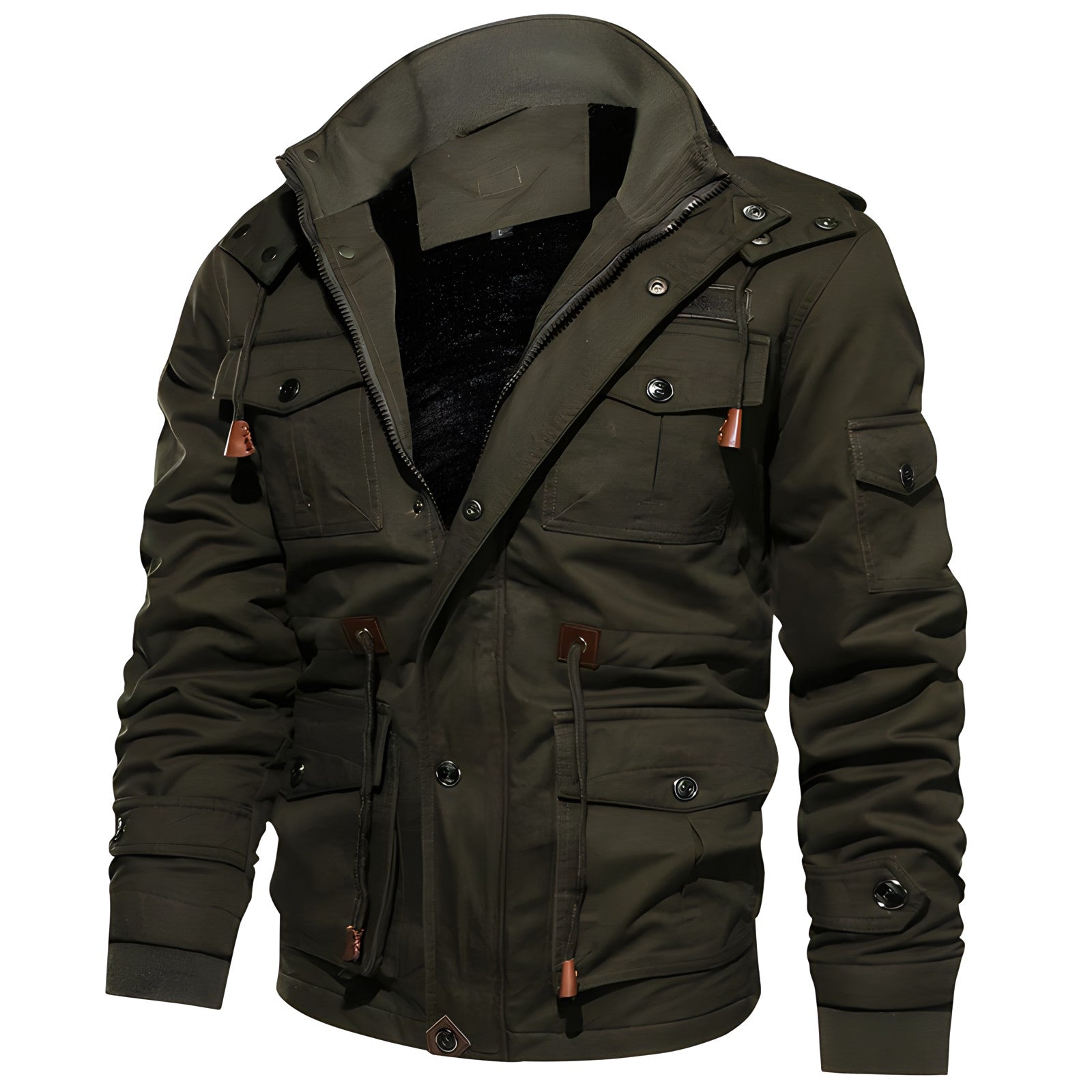 Valenzora | Waterproof military jacket with adjustable waistband