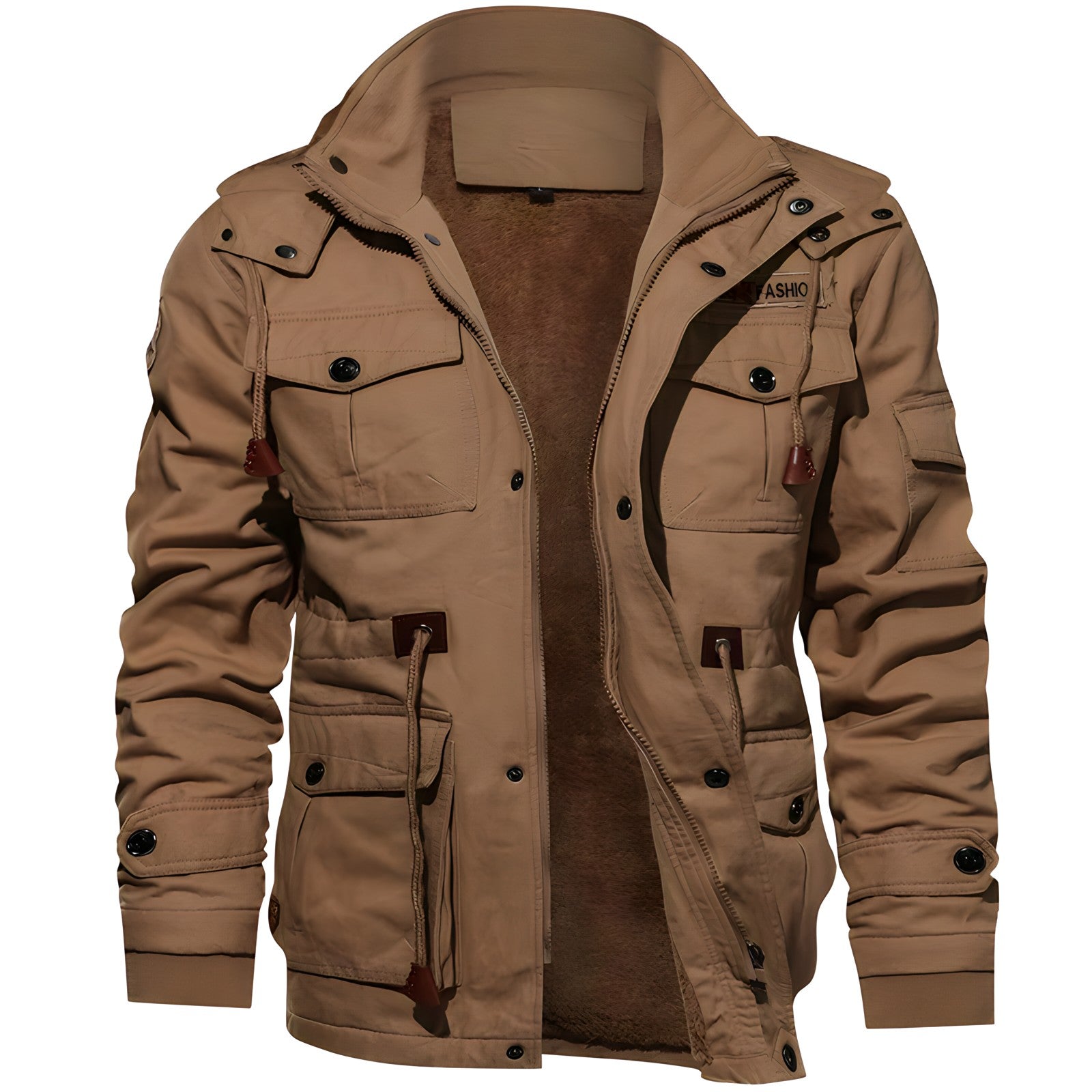 Valenzora | Waterproof military jacket with adjustable waistband