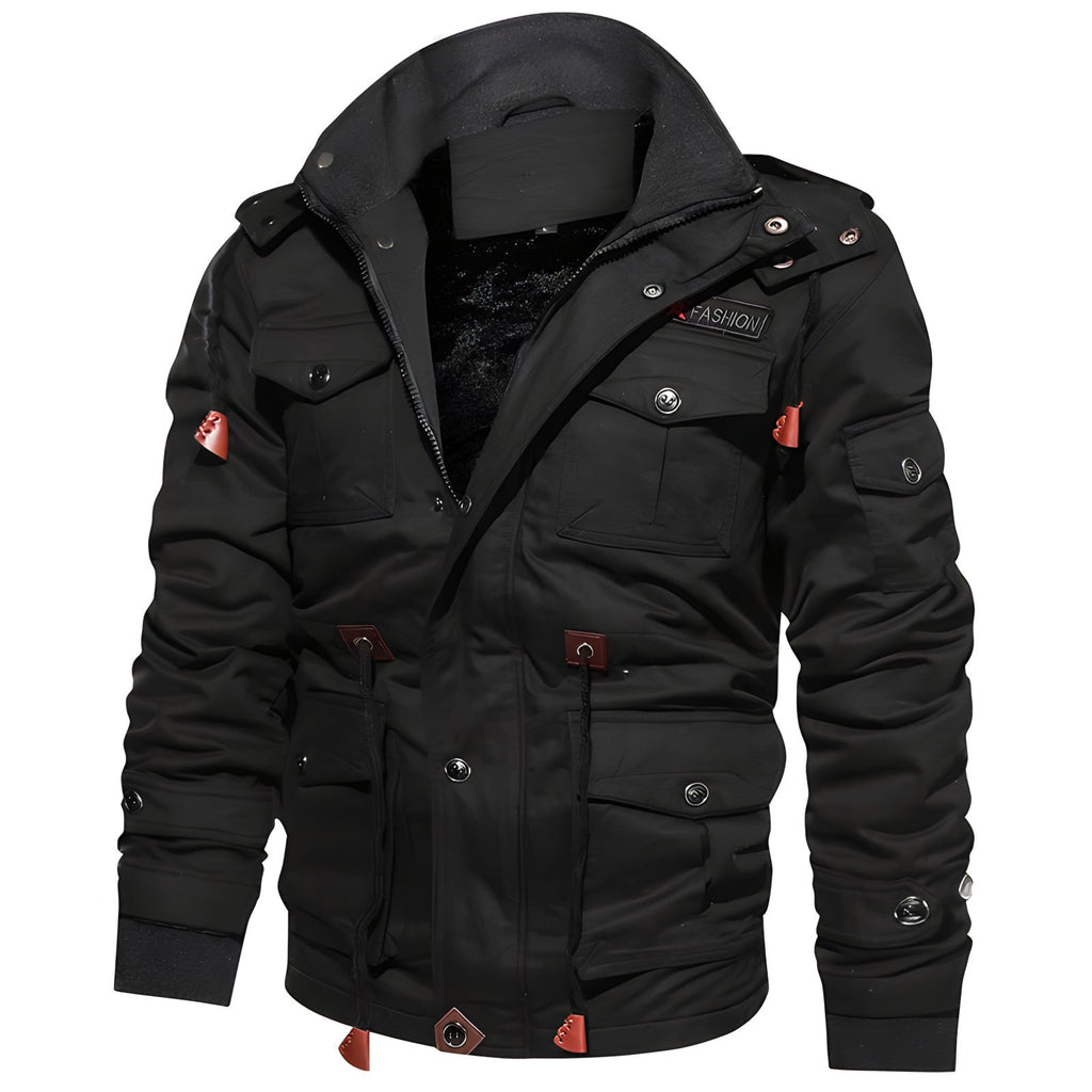 Valenzora | Waterproof military jacket with adjustable waistband