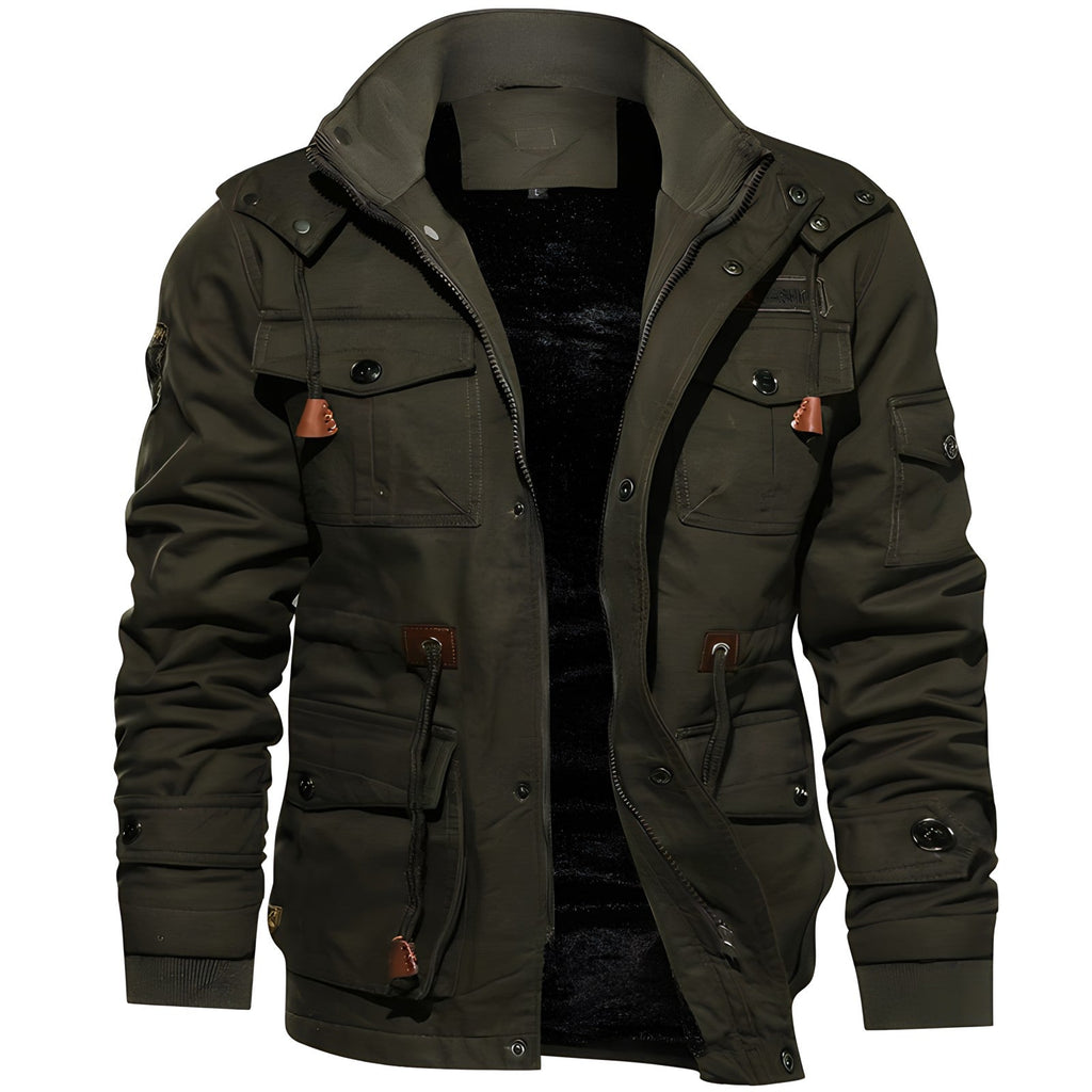 Valenzora | Waterproof military jacket with adjustable waistband