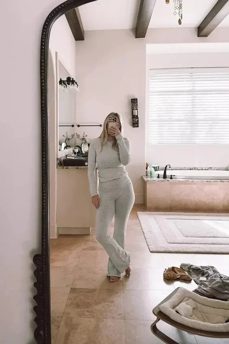 Valenzora | Bequeme, elastische Schlaghose für Damen, Loungewear