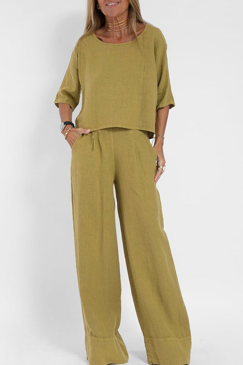 Valenzora | Cotton Linen Suit