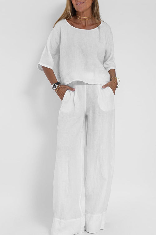 Valenzora | Cotton Linen Suit