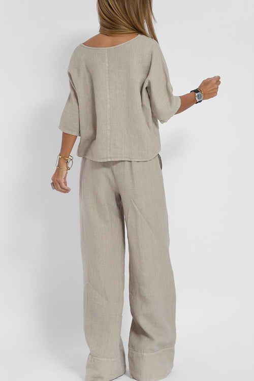 Valenzora | Cotton Linen Suit