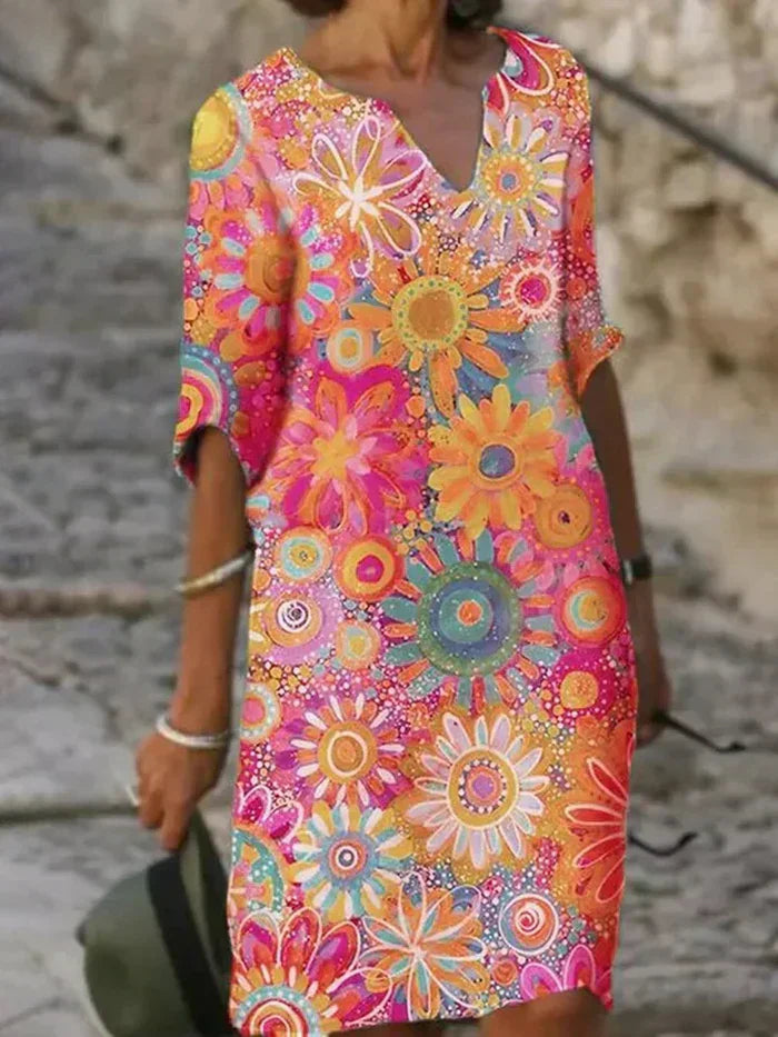 Valenzora | Colorful floral dress