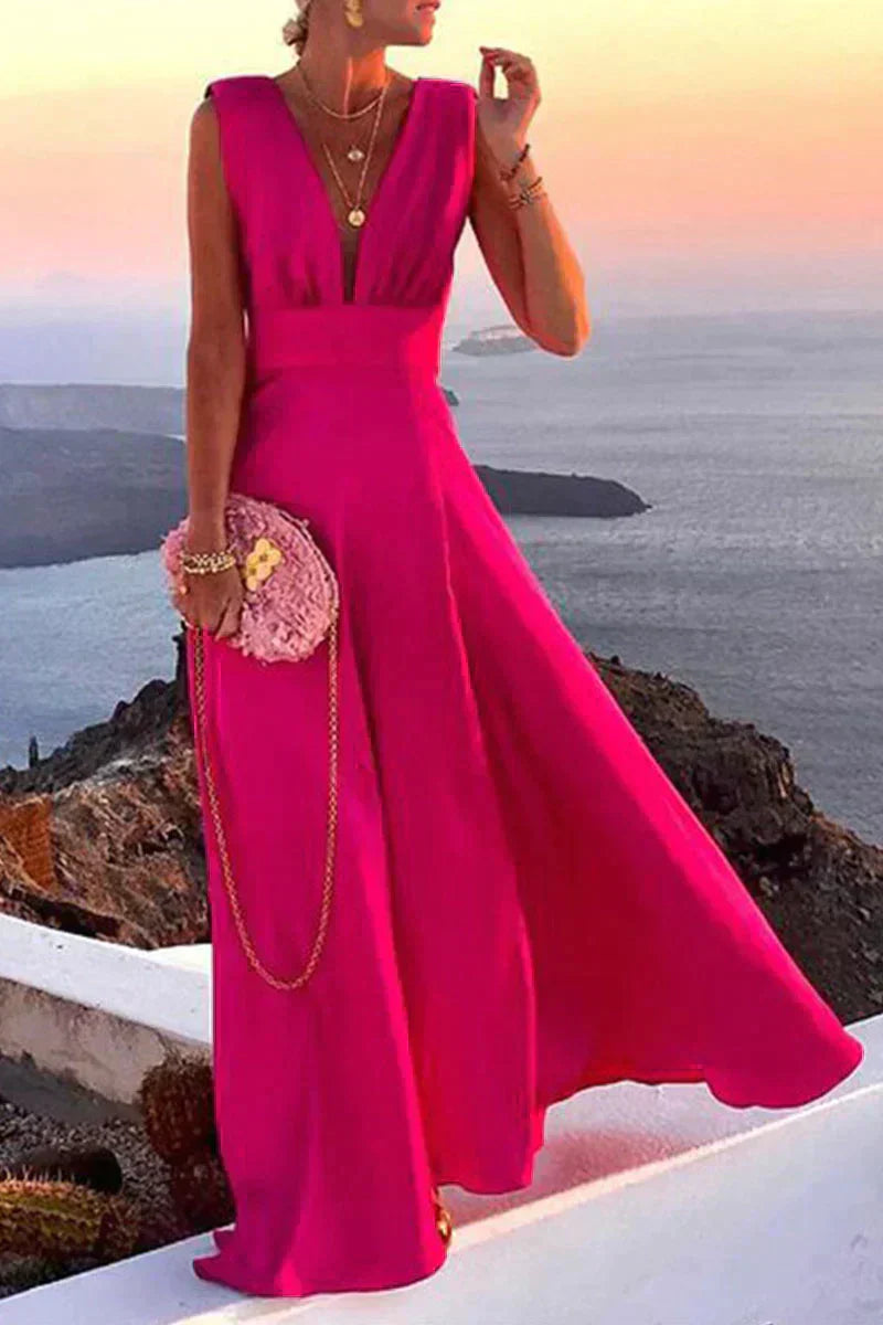 Valenzora | Summer Sleeveless Dress with Print for Women