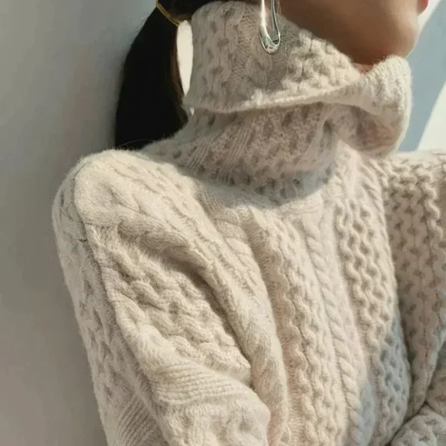 Valenzora | Damen Rollkragenpullover aus Kaschmir