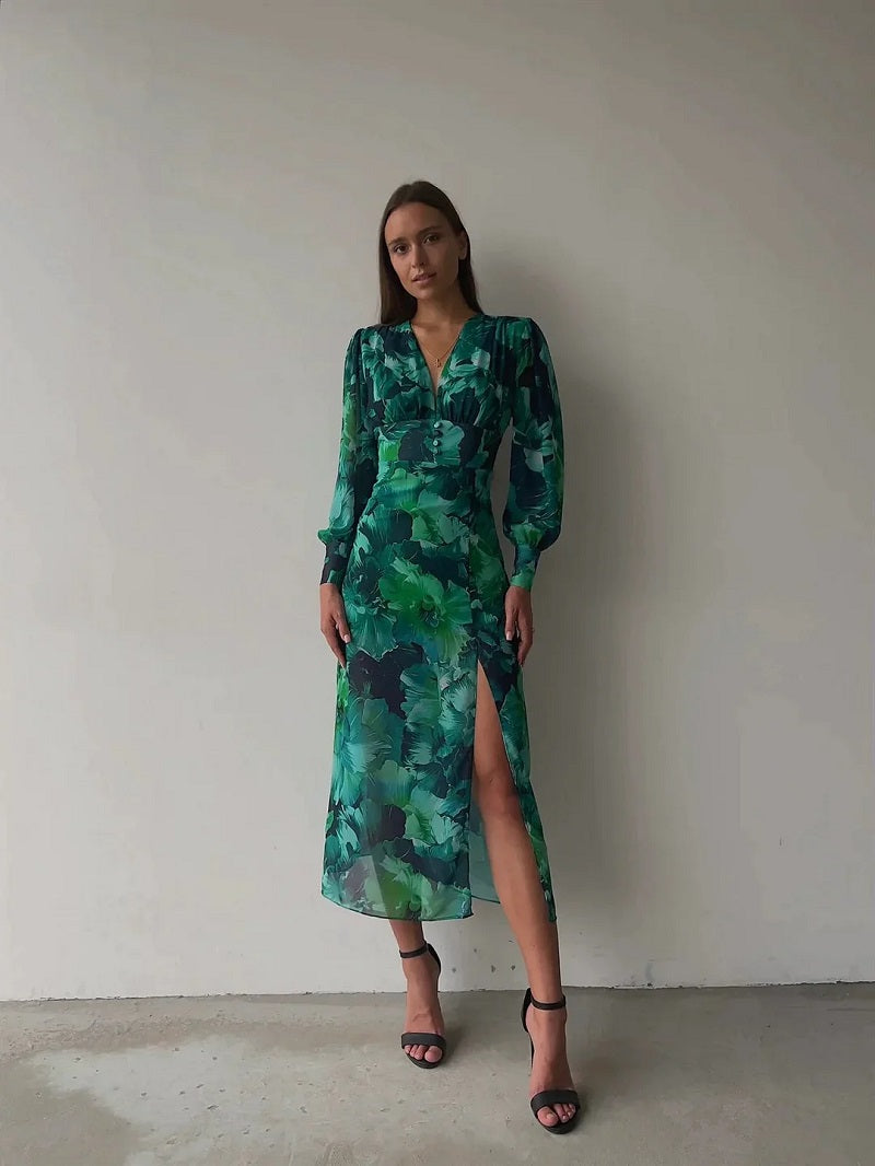 LONG SLEEVE DRESS - Elegant long sleeve dress