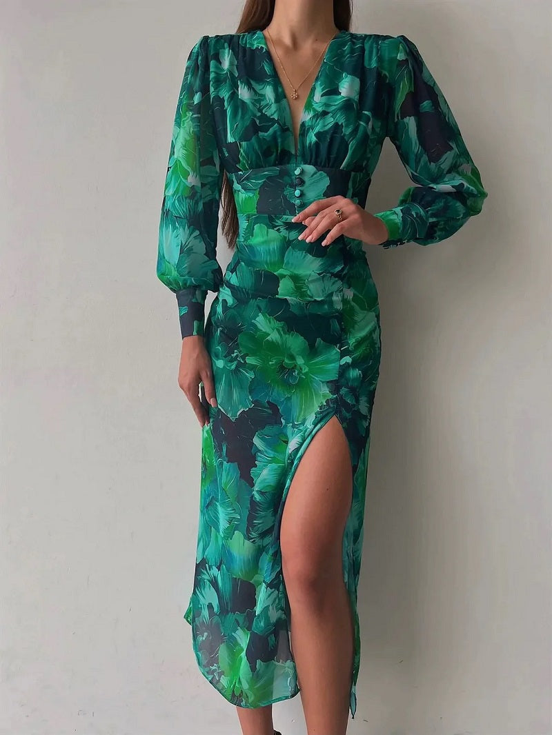 LONG SLEEVE DRESS - Elegant long sleeve dress